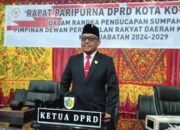 Adrianus Mokoginta Resmi Diambil Sumpah Janji Ketua DPRD Kotamobagu