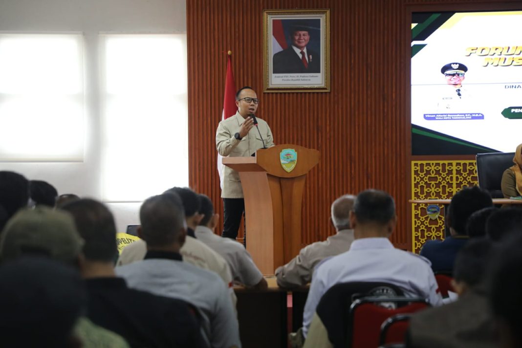 Wali Kota Tasikmalaya, Viman Alfarizi Ramadhan Membuka Musrenbang Sektoral Dinas Ketahanan Pangan Pertanian Perikanan