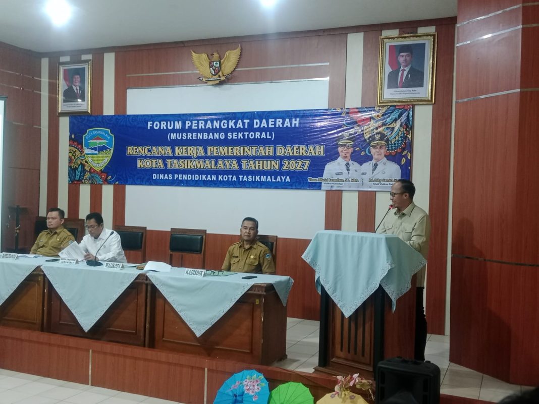 Musrenbang Dinas Pendidikan, Wali Kota Tasik, Viman Alfarizi : Kualitas Pendidikan Harus Terus Ditingkatkan