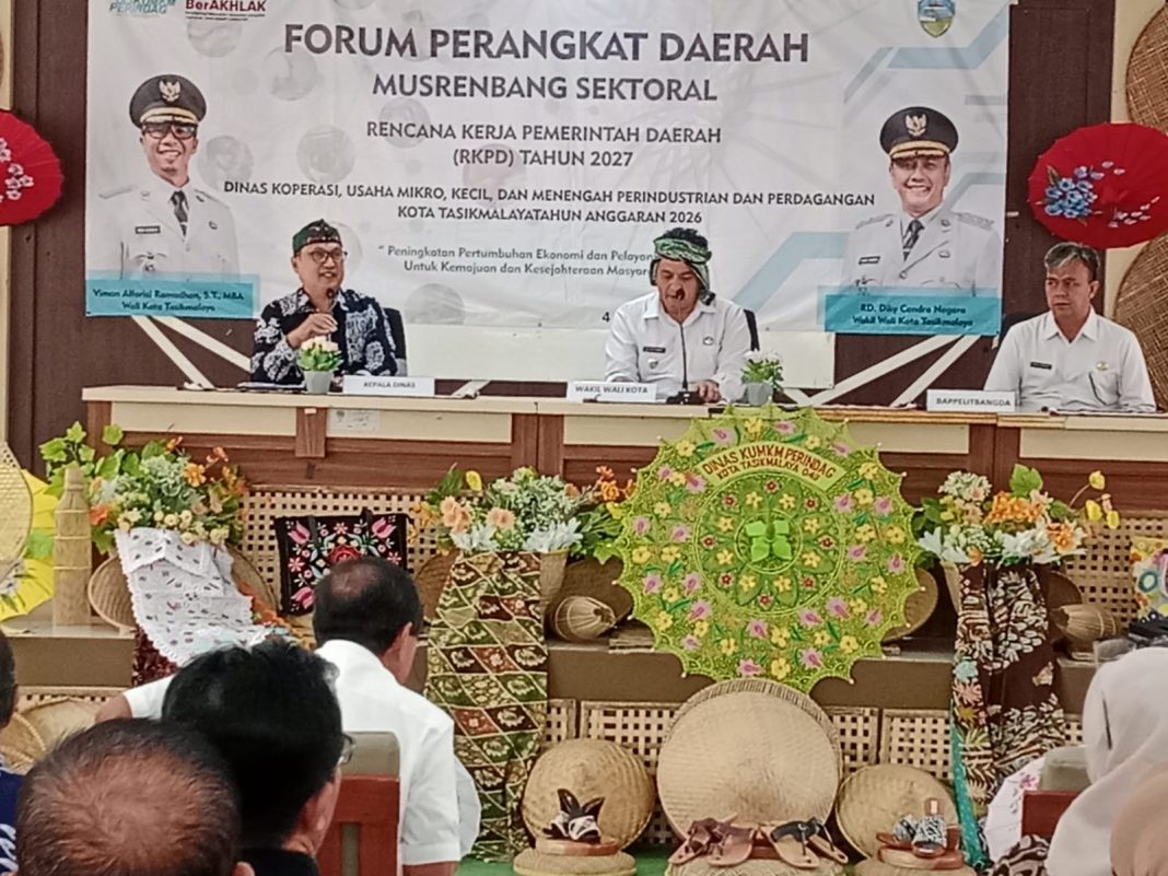 Wawalkot Tasik Diky Chandra Buka Musrenbang Sektoral Dinas KUMKM Indah, Menggagas Konsep POT Di Tiap Kecamatan